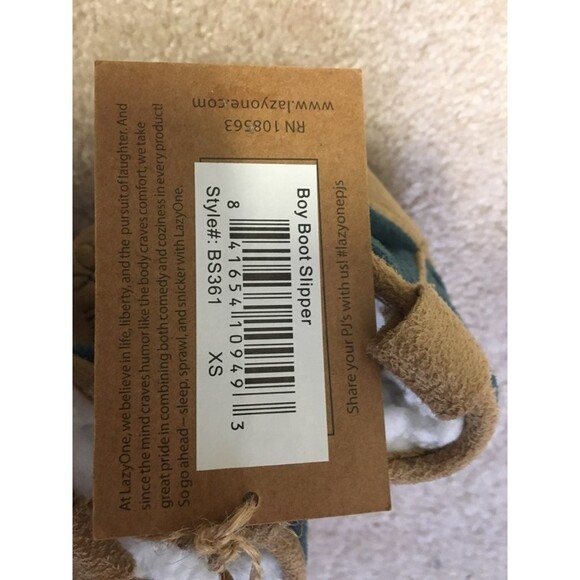 lazy one infant XS 1-3 boy boot slipper - Picture 5 of 5